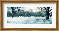 Snow covered park, Lower East Side, Manhattan, New York City, New York State, USA Fine Art Print