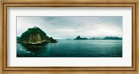 Small island in the ocean, Niteroi, Rio de Janeiro, Brazil Fine Art Print