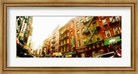 Buildings along the street, Chinatown, Manhattan, New York City, New York State, USA Fine Art Print
