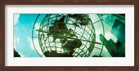 Steel globe at the Trump International Hotel And Tower, Columbus Circle, Manhattan, New York City, New York State, USA Fine Art Print