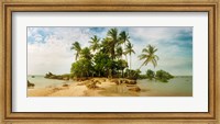 Palm Trees in Morro De Sao Paulo, Brazil Fine Art Print