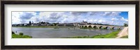 Jacques Gabriel Bridge over the Loire River, Blois, Gulf Of Morbihan, Morbihan, Brittany, France Fine Art Print