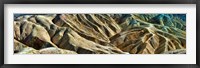 Rock formation on a landscape, Zabriskie Point, Death Valley, Death Valley National Park, California Fine Art Print