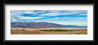 Landscape with mountain range in the background, Furnace Creek Ranch, Death Valley, Death Valley National Park, California, USA Fine Art Print