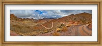 Road passing through landscape, Titus Canyon Road, Death Valley, Death Valley National Park, California, USA Fine Art Print