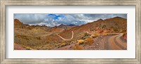 Road passing through landscape, Titus Canyon Road, Death Valley, Death Valley National Park, California, USA Fine Art Print