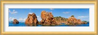Rock formations in the sea, The Indians, Norman Island, British Virgin Islands Fine Art Print