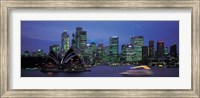 Buildings at the waterfront, Sydney Opera House, Sydney, New South Wales, Australia Fine Art Print