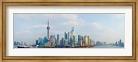Buildings at the waterfront, Pudong, Huangpu River, Shanghai, China Fine Art Print