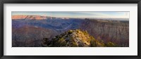 High angle view of Desert Point, South Rim, Grand Canyon, Grand Canyon National Park, Arizona, USA Framed Print