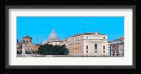 St. Peter's Basilica in Vatican City, Ponte Sant Angelo, Rome, Lazio, Italy Fine Art Print