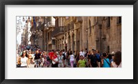 Tourists walking in a street, Calle Ferran, Barcelona, Catalonia, Spain Fine Art Print