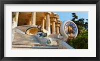 Low angle view of Hall of Columns, Park Guell, Barcelona, Catalonia, Spain Fine Art Print