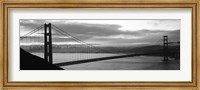 Silhouette of Golden Gate Bridge, San Francisco, California Fine Art Print