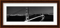 Golden Gate Bridge at Dusk, San Francisco (black & white) Fine Art Print
