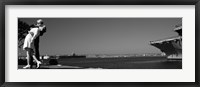 The Kiss between a sailor and a nurse sculpture, San Diego Aircraft Carrier Museum, San Diego, California, USA Fine Art Print