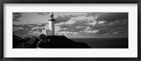 Lighthouse at the coast, Broyn Bay Light House, New South Wales, Australia (black and white) Fine Art Print