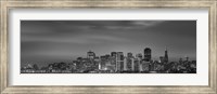 Skyline viewed from Treasure Island, San Francisco, California, USA Fine Art Print