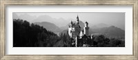 Castle on a hill, Neuschwanstein Castle, Bavaria, Germany Fine Art Print