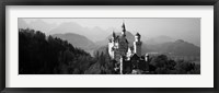 Castle on a hill, Neuschwanstein Castle, Bavaria, Germany Fine Art Print