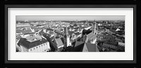 High angle view of a city, Munich, Bavaria, Germany Fine Art Print