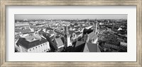 High angle view of a city, Munich, Bavaria, Germany Fine Art Print