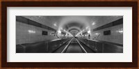 Underground walkway, Old Elbe Tunnel, Hamburg, Germany Fine Art Print