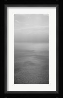 Reflection of clouds on water, Lake Geneva, Switzerland (black and white) Fine Art Print