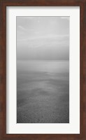 Reflection of clouds on water, Lake Geneva, Switzerland (black and white) Fine Art Print