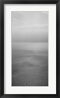 Reflection of clouds on water, Lake Geneva, Switzerland (black and white) Fine Art Print