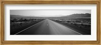Desert Road, Nevada (black and white) Fine Art Print