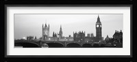Houses of Parliament, Westminster Bridge and Big Ben, London, England Fine Art Print
