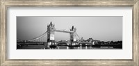 Tower Bridge London England (Black and White) Fine Art Print