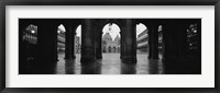 Arcade of a building, St. Mark's Square, Venice, Italy (Black & White) Fine Art Print