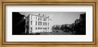 Canal buildings in black and white, Grand Canal, Venice, Italy Fine Art Print
