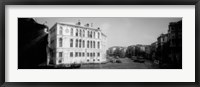 Canal buildings in black and white, Grand Canal, Venice, Italy Fine Art Print