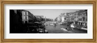 Grand Canal in black and white, Venice, Italy Fine Art Print