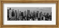 Manhattan Skyline in Black and White Fine Art Print