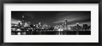 Black and white view of Chicago, Illinois Fine Art Print