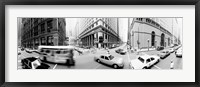 USA, Illinois, Chicago, Vehicles on the road Fine Art Print