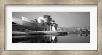 Reflection of a museum on water, Guggenheim Museum, Bilbao, Spain Fine Art Print