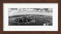 Aerial View of New York City (black & white) Fine Art Print