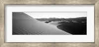 Sunrise at Stovepipe Wells, Death Valley, California (black & white) Fine Art Print