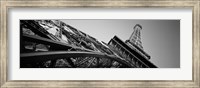 Las Vegas Replica Eiffel Tower, Las Vegas, Nevada (black & white) Fine Art Print