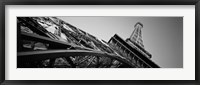 Las Vegas Replica Eiffel Tower, Las Vegas, Nevada (black & white) Fine Art Print