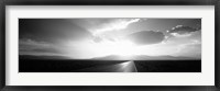 Death Valley National Park at Sunset, California (black & white) Fine Art Print