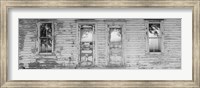 Facade of a Farmhouse, Livingston County, Illinois (black & white) Fine Art Print