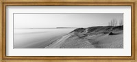 Sand dunes at the lakeside, Sleeping Bear Dunes National Lakeshore, Lake Michigan, Michigan, USA Fine Art Print