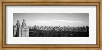 Cityscape Of New York City in black and white, New York State Fine Art Print