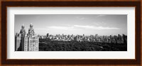 Cityscape Of New York City in black and white, New York State Fine Art Print